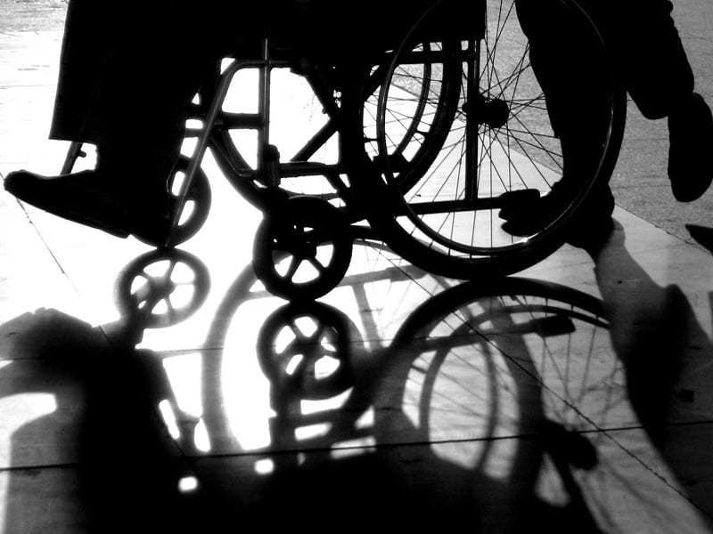 FP wheelchair shadow